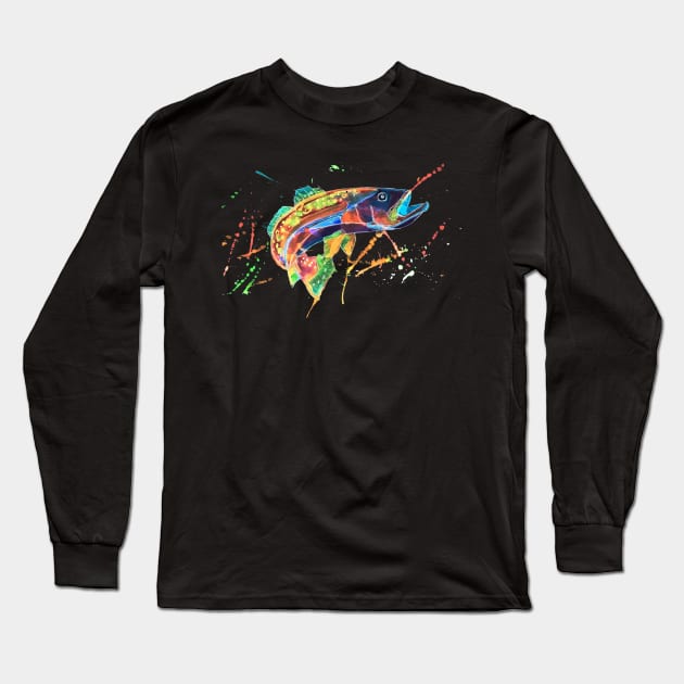Neon catch Long Sleeve T-Shirt by Whettpaint